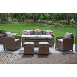 Set mobilier de gradină Jumi Milano (Beige) Thumb