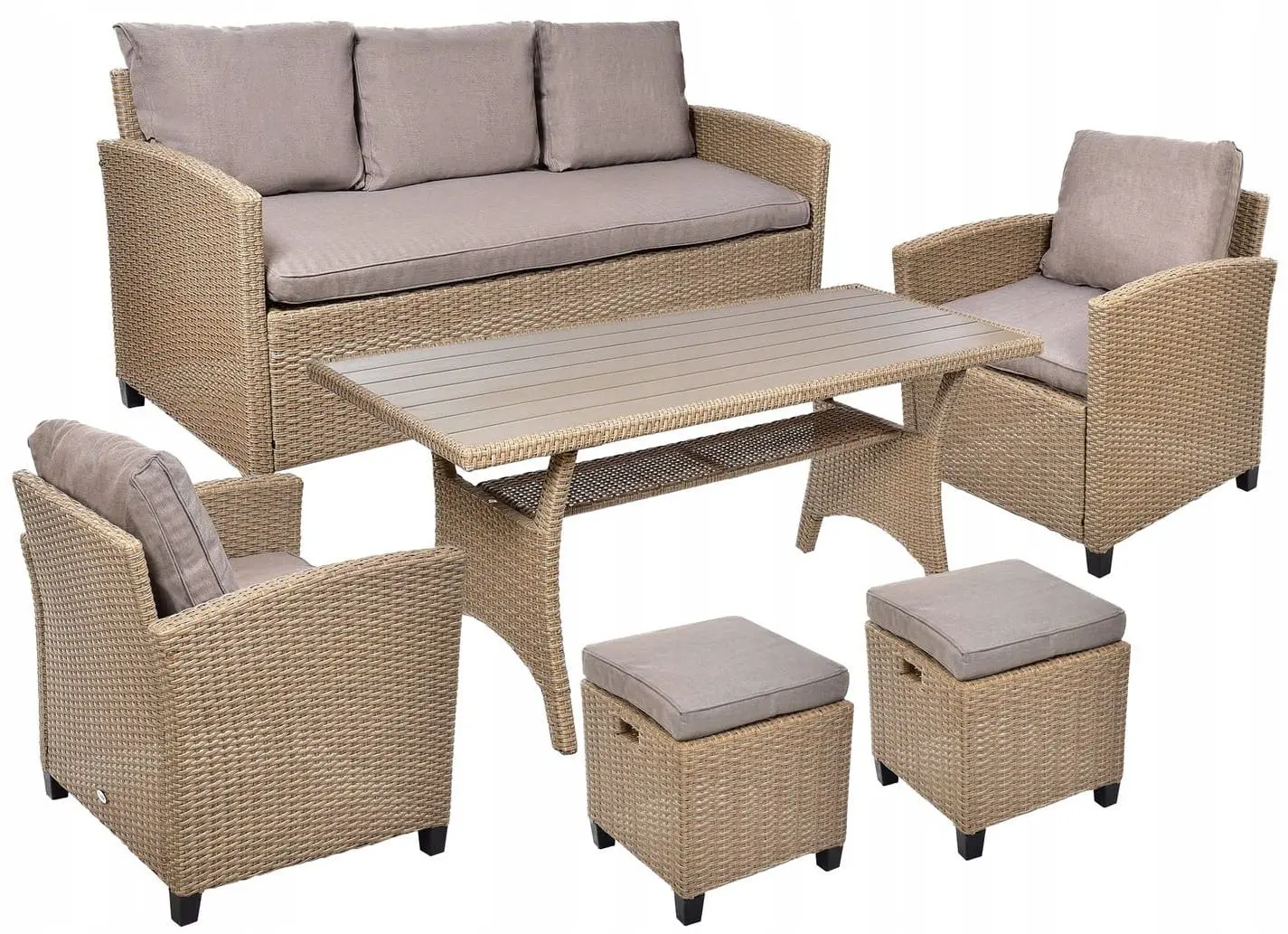 Set mobilier de gradină Jumi Milano (Beige)