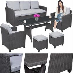 Set mobilier de gradină Jumi Milano (Grey) Thumb
