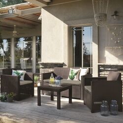 Set mobilier de gradina Keter Alabama (Brown/Taupe) Thumb