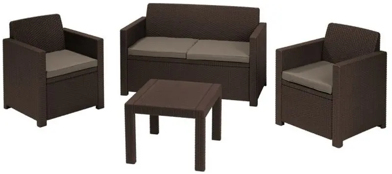 Set mobilier de gradina Keter Alabama (Brown/Taupe)
