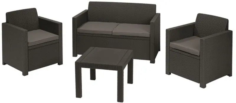 Set mobilier de gradina Keter Alabama (Graphite/Gray)