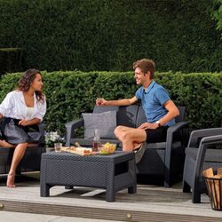 Set mobilier de gradina Keter Bahamas (Graphite) Thumb