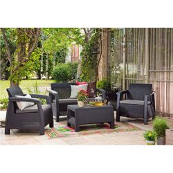 Set mobilier de gradina Keter Bahamas (Graphite) Thumb
