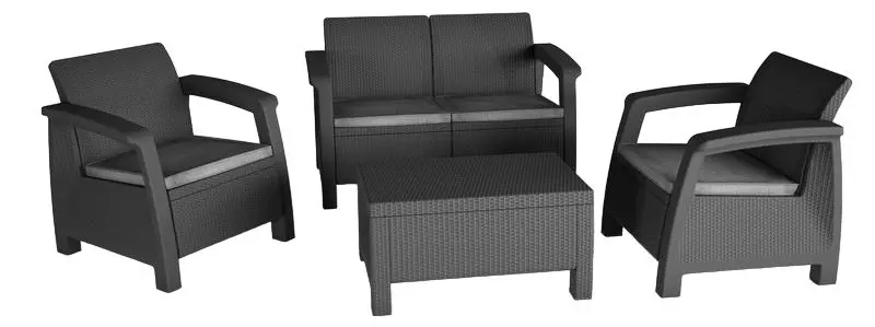 Set mobilier de gradina Keter Bahamas (Graphite)