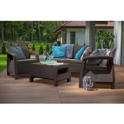 Set mobilier de grădină Keter Bahamas Set (Brown/Beige) Thumb