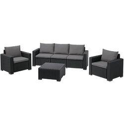 Set mobilier de grădină Keter California 253326 (Graphite/Grey)