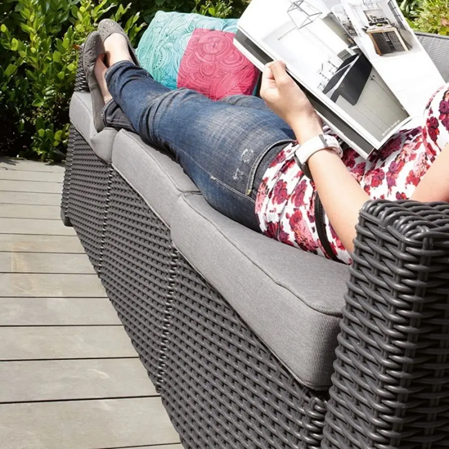 Set mobilier de grădină Keter California 253326 (Graphite/Grey) - 4