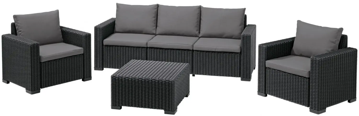 Set mobilier de gradina Keter California 3 (Graphite/Gray)