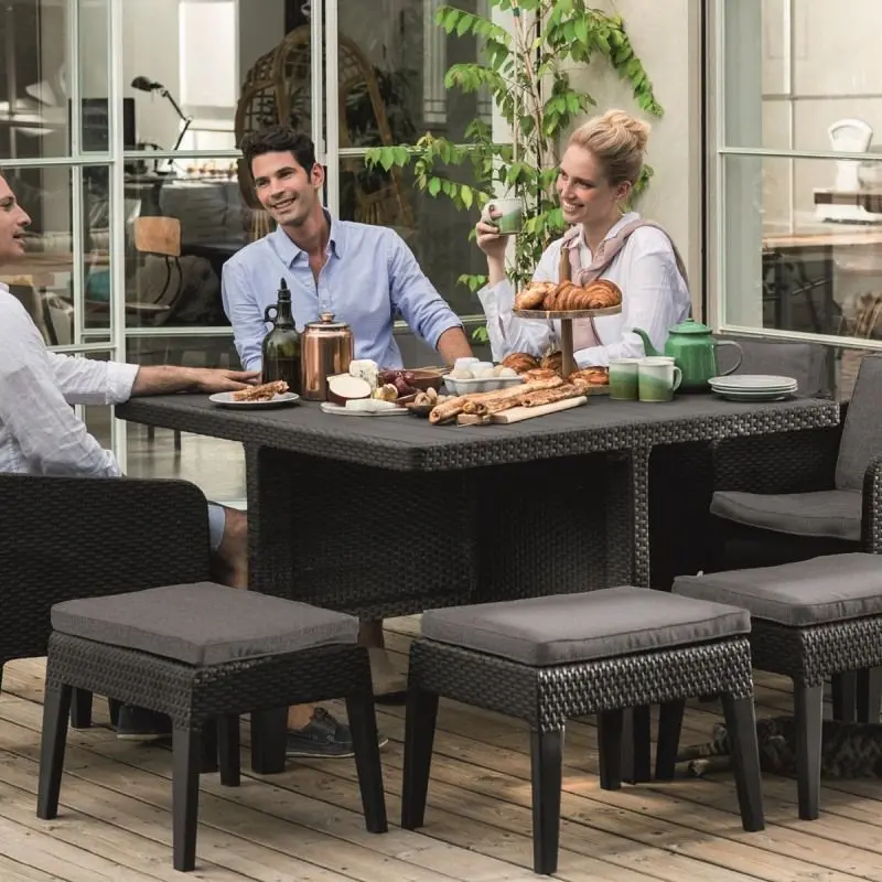 Set mobilier de gradina Keter Columbia 9 (Graphite) - 3