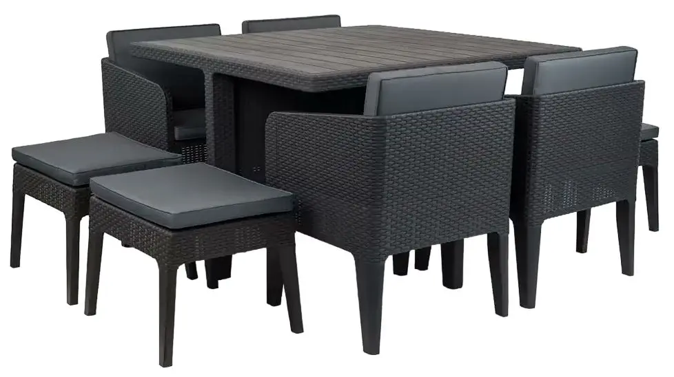 Set mobilier de gradina Keter Columbia 9 (Graphite)