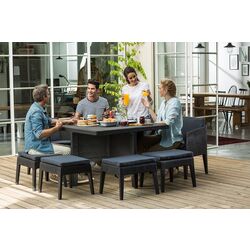 Set mobilier de gradina Keter Columbia 9pcs (Graphite/Grey) Thumb