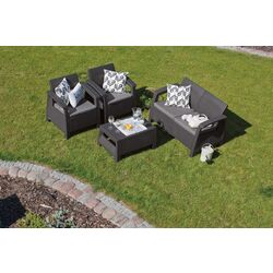 Set mobilier de grădină Keter Corfu 2324 (Graphite/Grey) Thumb