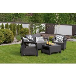 Set mobilier de grădină Keter Corfu 2324 (Graphite/Grey) Thumb