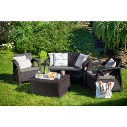 Set mobilier de grădină Keter Corfu Box 2327 (Brown/Taupe) Thumb