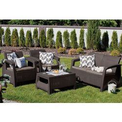 Set mobilier de gradina Keter Corfu (Brown) Thumb