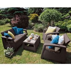 Set mobilier de gradina Keter Corfu (Brown) Thumb