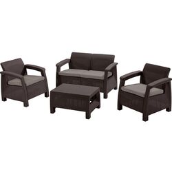 Set mobilier de gradina Keter Corfu (Brown/Warm Taupe)