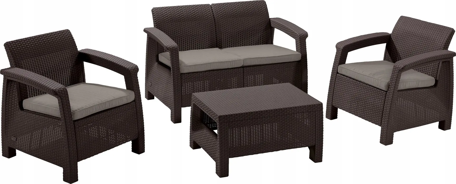 Set mobilier de gradina Keter Corfu (Brown)