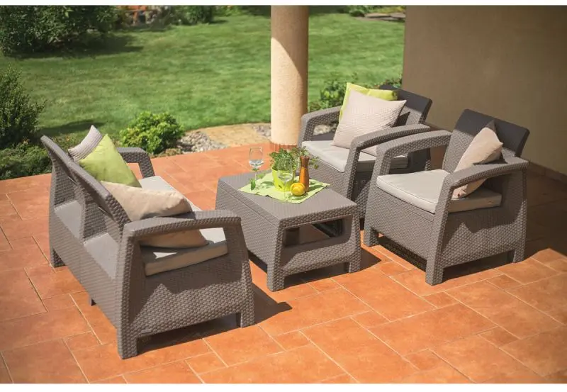 Set mobilier de gradina Keter Corfu (Cappuccino) - 7