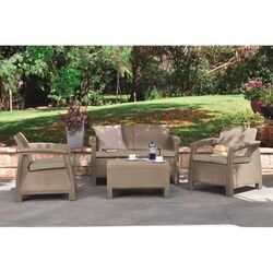 Set mobilier de gradina Keter Corfu (Cappuccino) Thumb