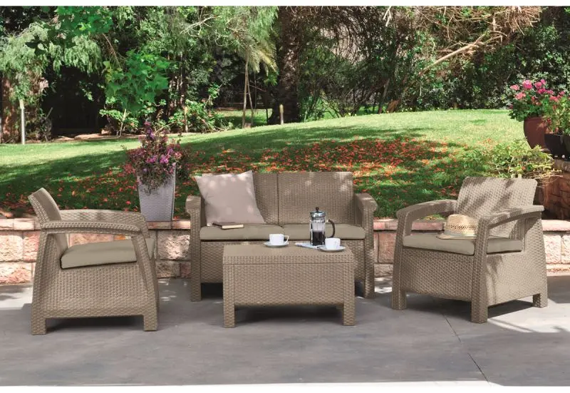 Set mobilier de gradina Keter Corfu (Cappuccino) - 2