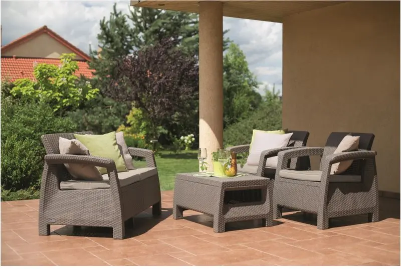 Set mobilier de gradina Keter Corfu (Cappuccino) - 6