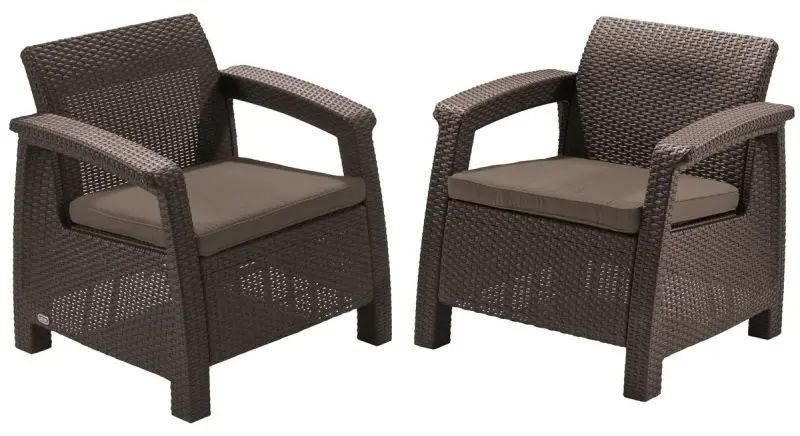 Set mobilier de gradina Keter Corfu Duo (Brown)