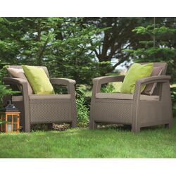Set mobilier de gradina Keter Corfu Duo (Cappuccino) Thumb