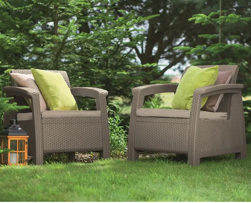 Set mobilier de gradina Keter Corfu Duo (Cappuccino) - 3