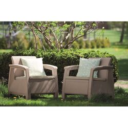 Set mobilier de gradina Keter Corfu Duo (Cappuccino) Thumb