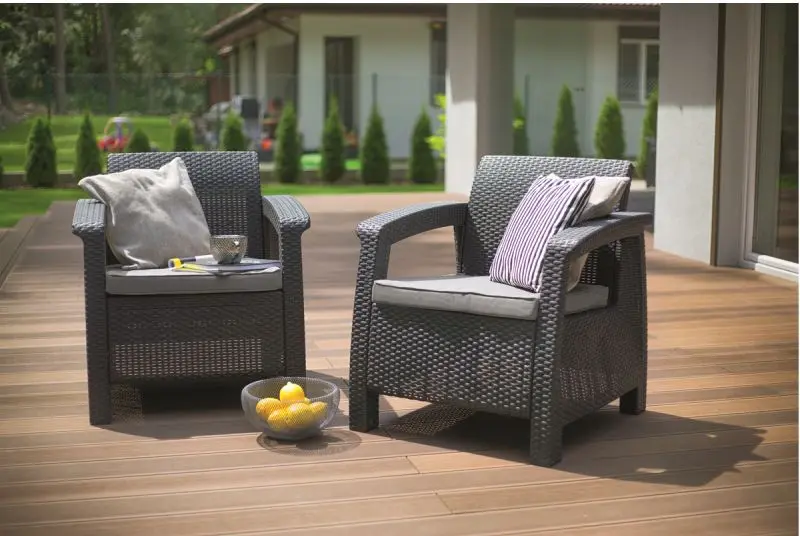 Set mobilier de gradina Keter Corfu Duo (Graphite) - 6