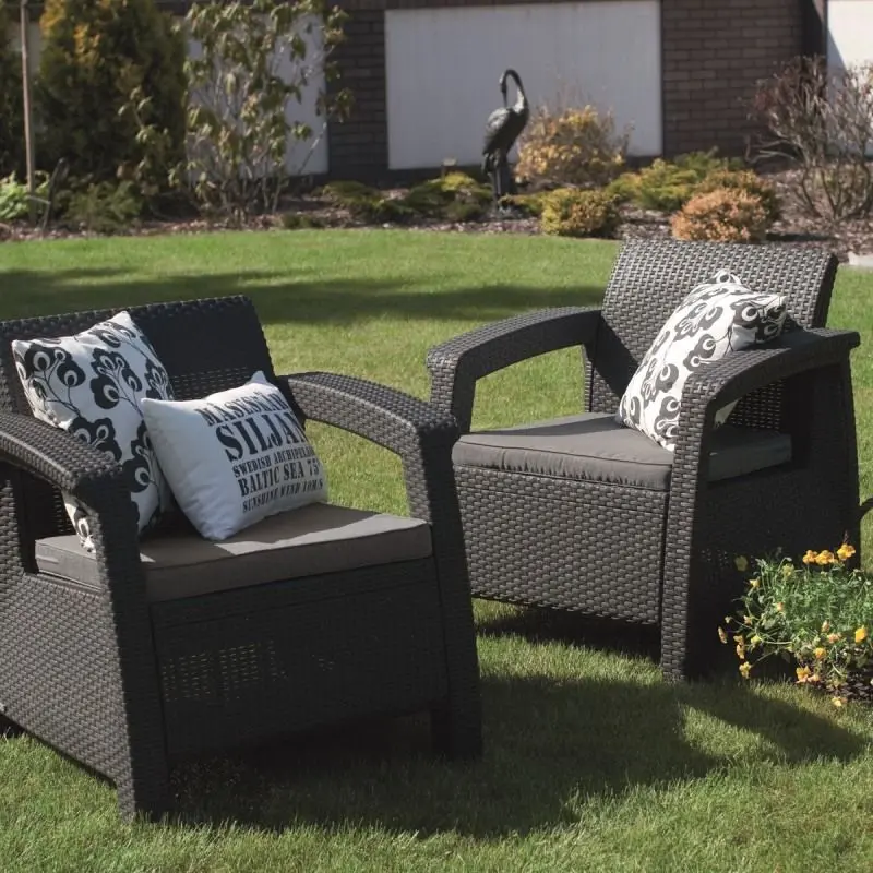 Set mobilier de gradina Keter Corfu Duo (Graphite) - 5