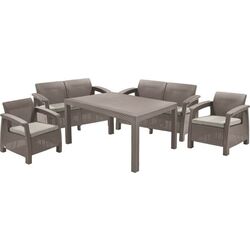 Set mobilier de grădină Keter Corfu Fiesta 2328 (Cappuccino/Sand)