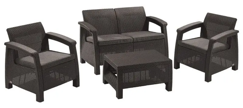 Set mobilier de gradina Keter Corfu (Graphite)