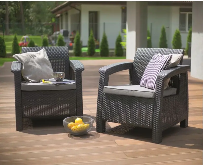 Set mobilier de gradina Keter Corfu (Graphite) - 2