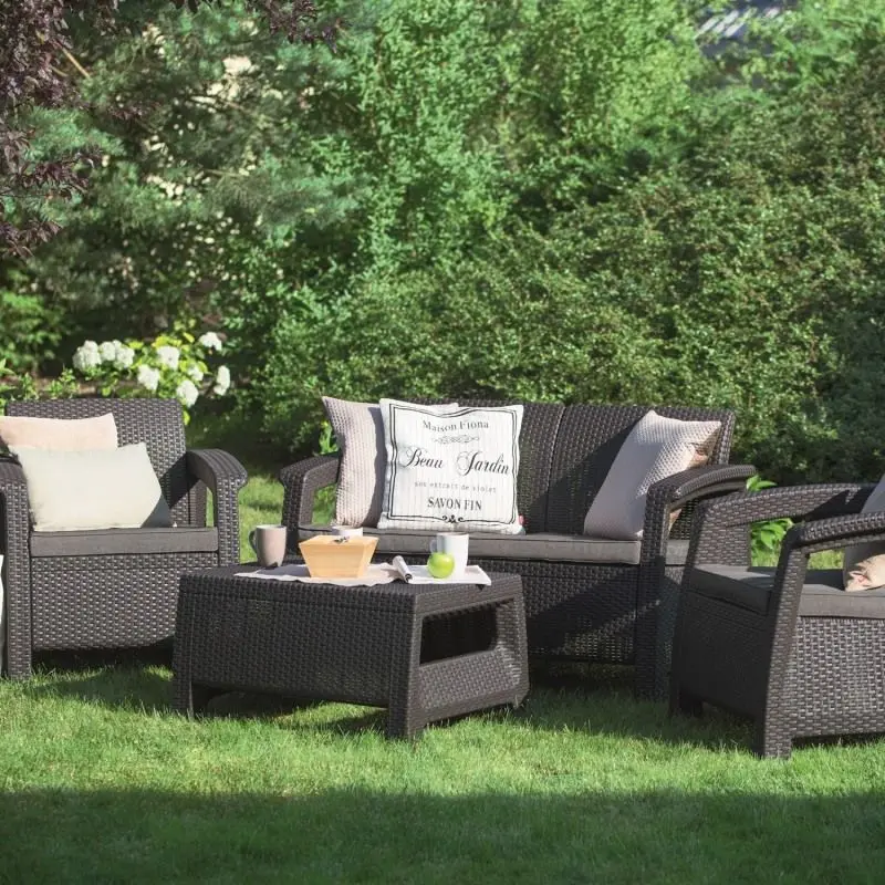 Set mobilier de gradina Keter Corfu (Graphite) - 4