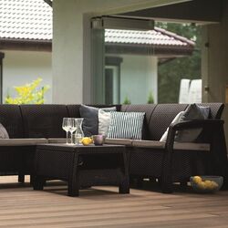 Set mobilier de gradina Keter Corfu Relax (Brown) Thumb