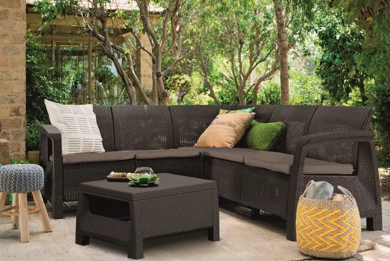 Set mobilier de gradina Keter Corfu Relax (Brown) - 2