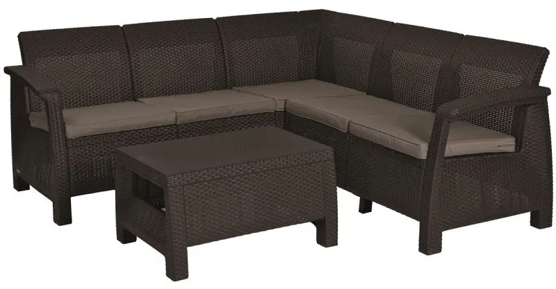 Set mobilier de gradina Keter Corfu Relax (Brown)