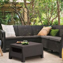 Set mobilier de gradina Keter Corfu Relax II (Graphite) Thumb