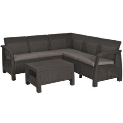 Set mobilier de gradina Keter Corfu Relax II (Graphite)