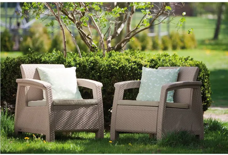 Set mobilier de gradina Keter Corfu Rest (Cappuccino) - 3