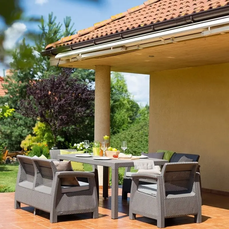 Set mobilier de gradina Keter Corfu Rest (Cappuccino) - 4