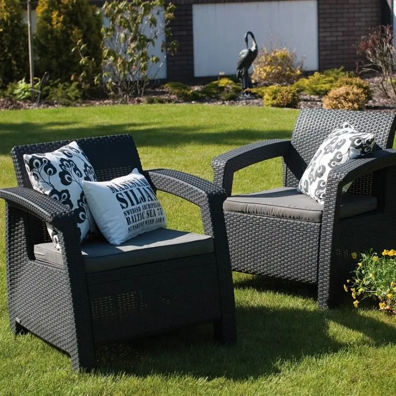 Set mobilier de gradina Keter Corfu Rest (Graphite) - 2