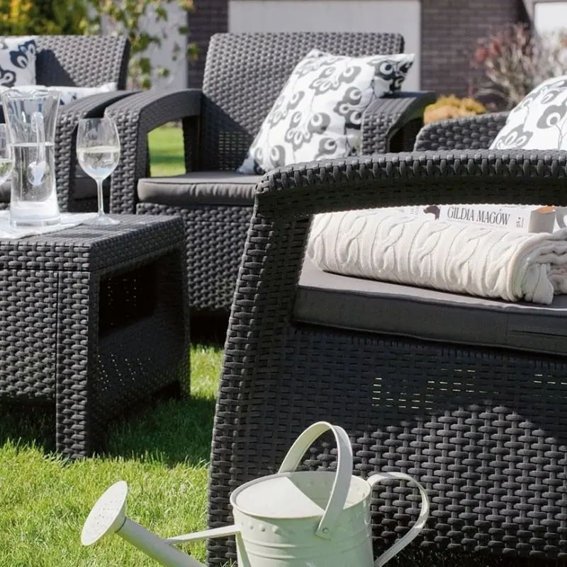 Set mobilier de gradina Keter Corfu Rest (Graphite) - 4