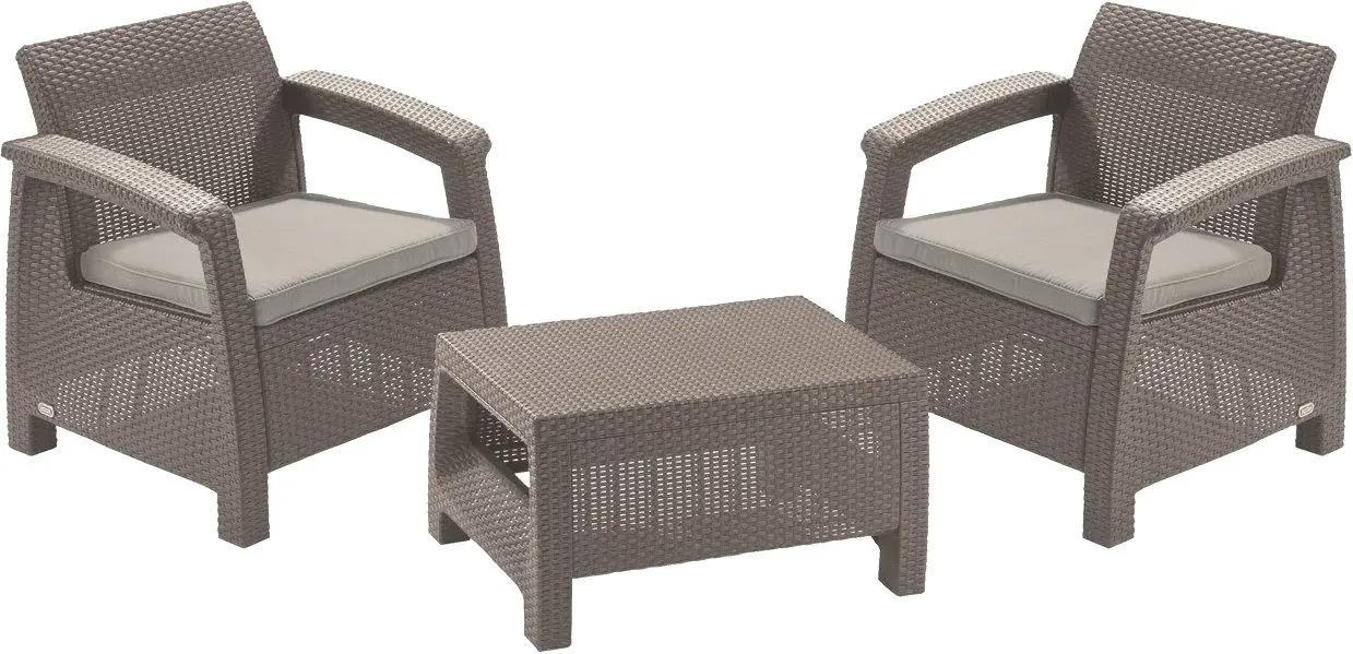 Set mobilier de grădină Keter Corfu Weekend 2322 (Cappuccino/Sand)
