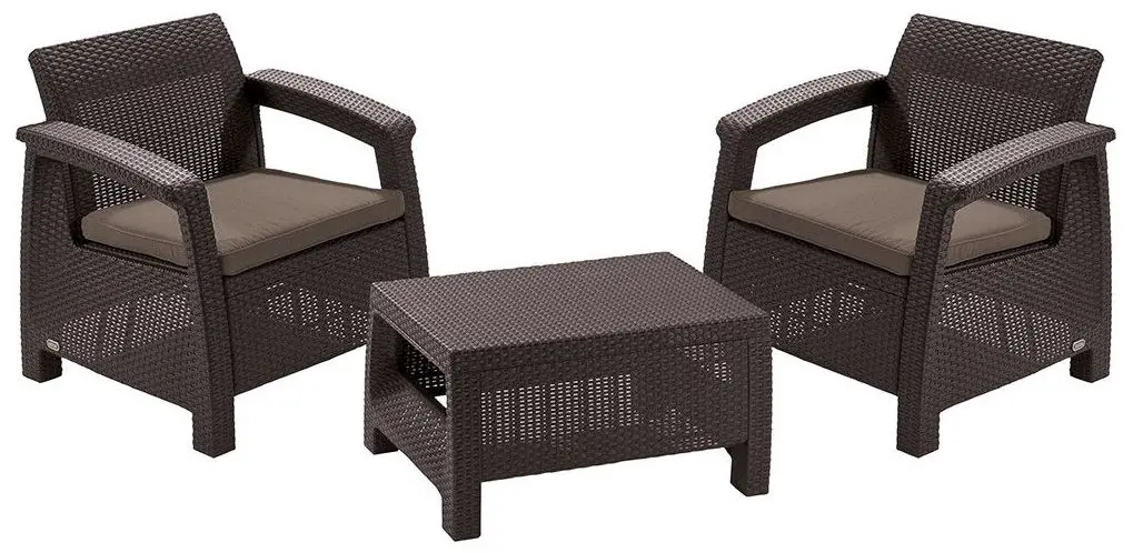Set mobilier de gradina Keter Corfu Weekend (Brown)