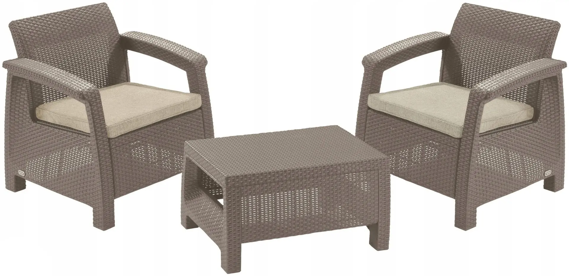 Set mobilier de gradina Keter Corfu Weekend (Cappuccino)