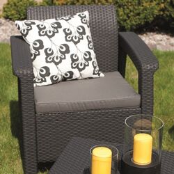 Set mobilier de gradina Keter Corfu Weekend (Graphite) Thumb